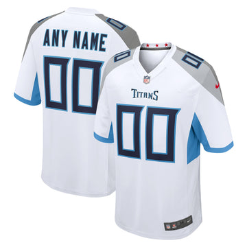 Custom Tennessee Titans white jersey