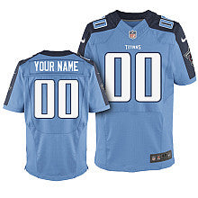 Custom Tennessee Titans blue Elite jersey