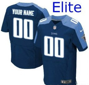 Custom Tennessee Titans navy Elite jersey