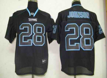 Custom Tennessee Titans black Shadow jersey