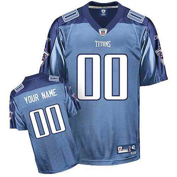 Custom Tennessee Titans blue jersey