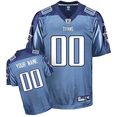 Custom Tennessee Titans blue jersey