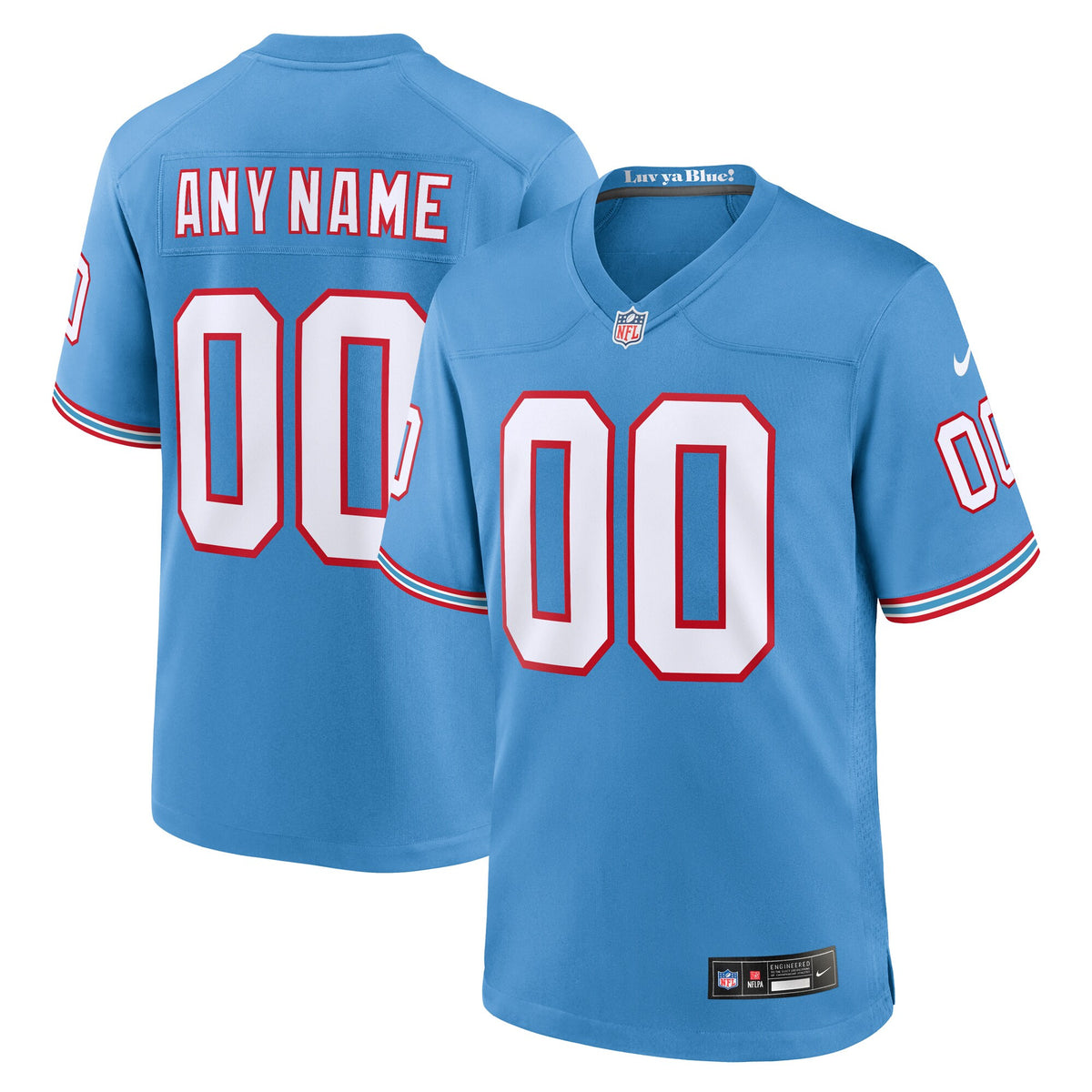Tennessee Titans blue Throwback jersey
