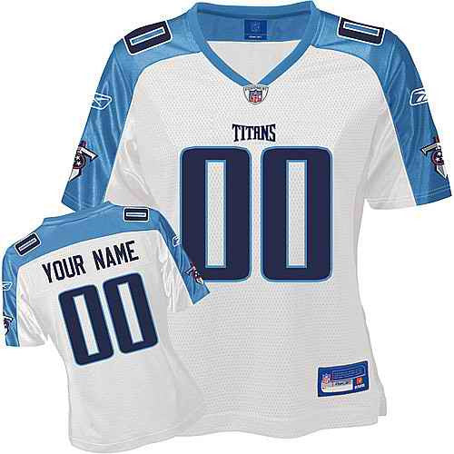 Custom Tennessee Titans white jersey