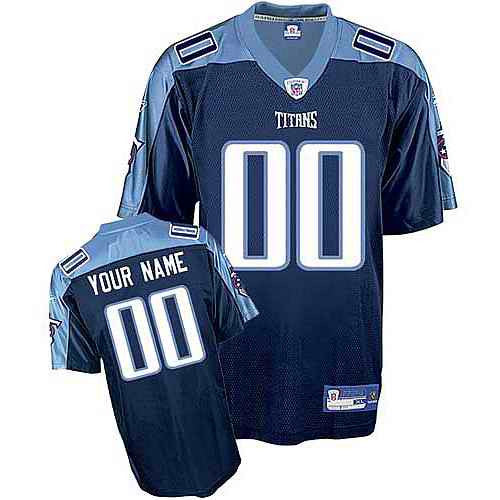 Custom Tennessee Titans blue jersey