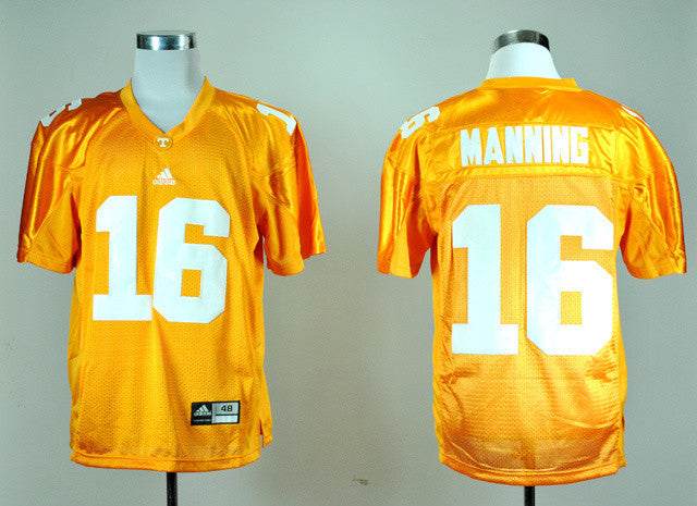 Manning Tennessee Volunteers yellow jersey