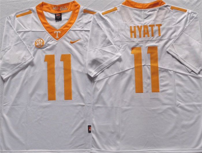 Jalin Hyatt Tennessee Volunteers white jersey