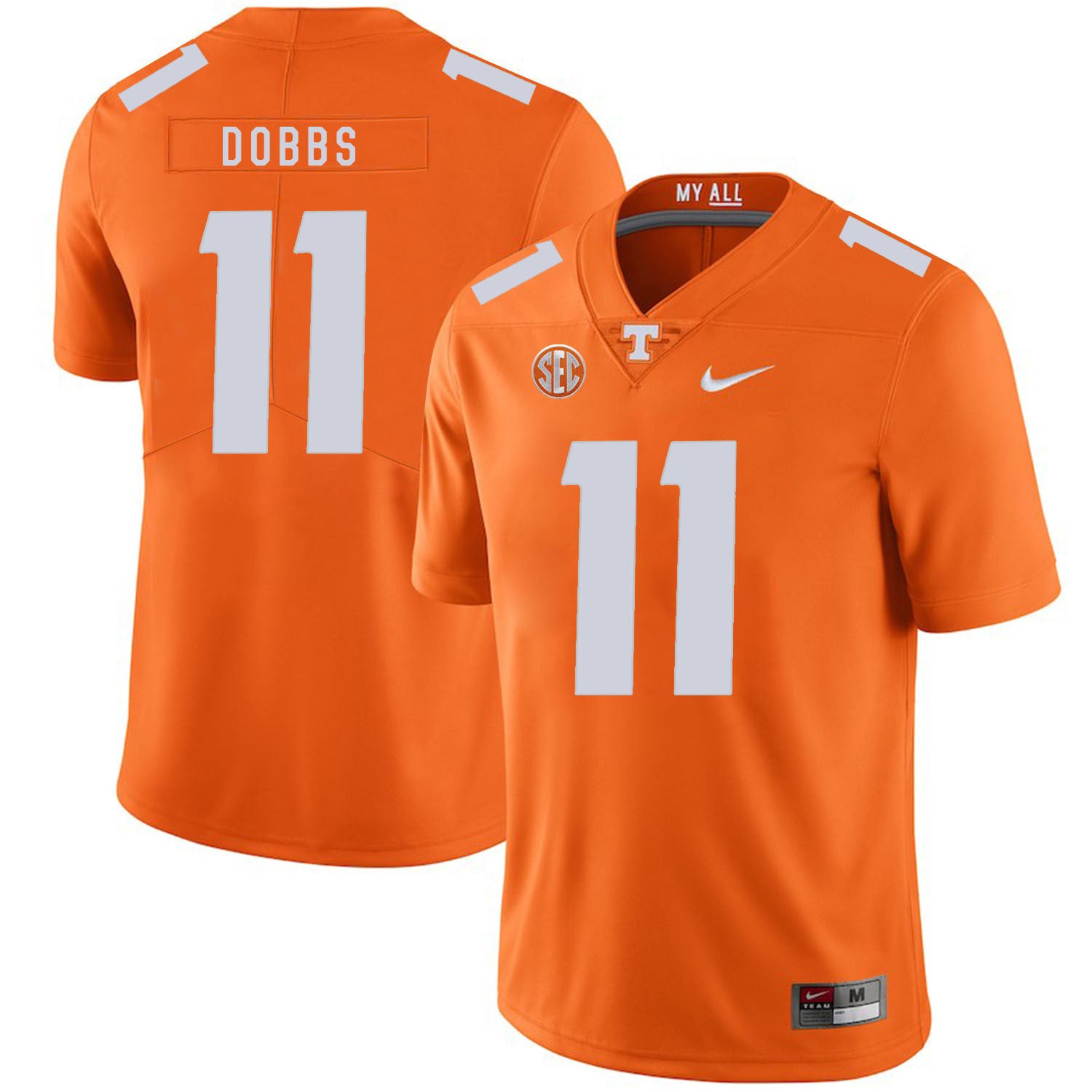 Joshua Dobbs Tennessee Volunteers orange jersey