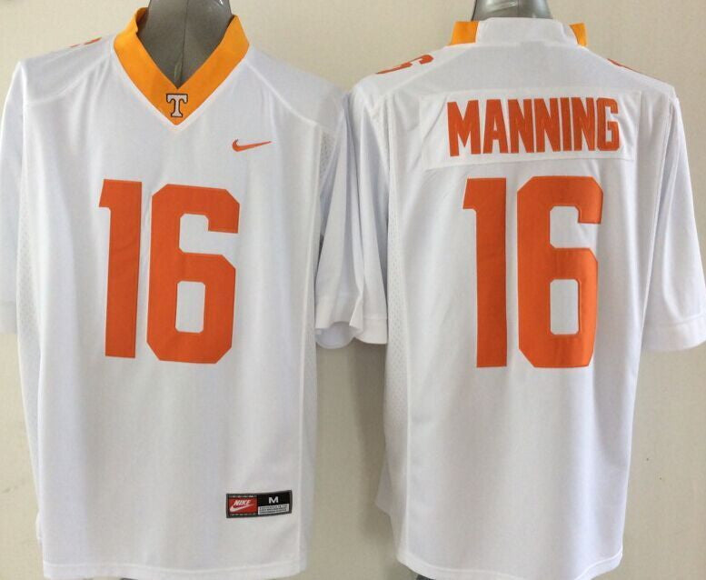 Manning Tennessee Volunteers white jersey