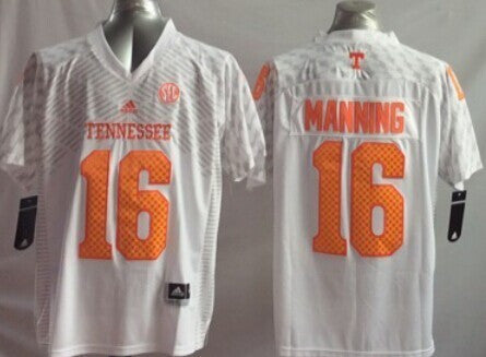 Peyton Manning Tennessee Volunteers white jersey
