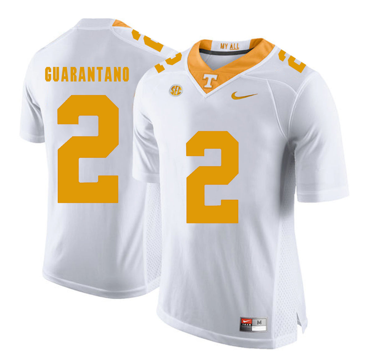 Jarrett Guarantano Tennessee Volunteers white jersey
