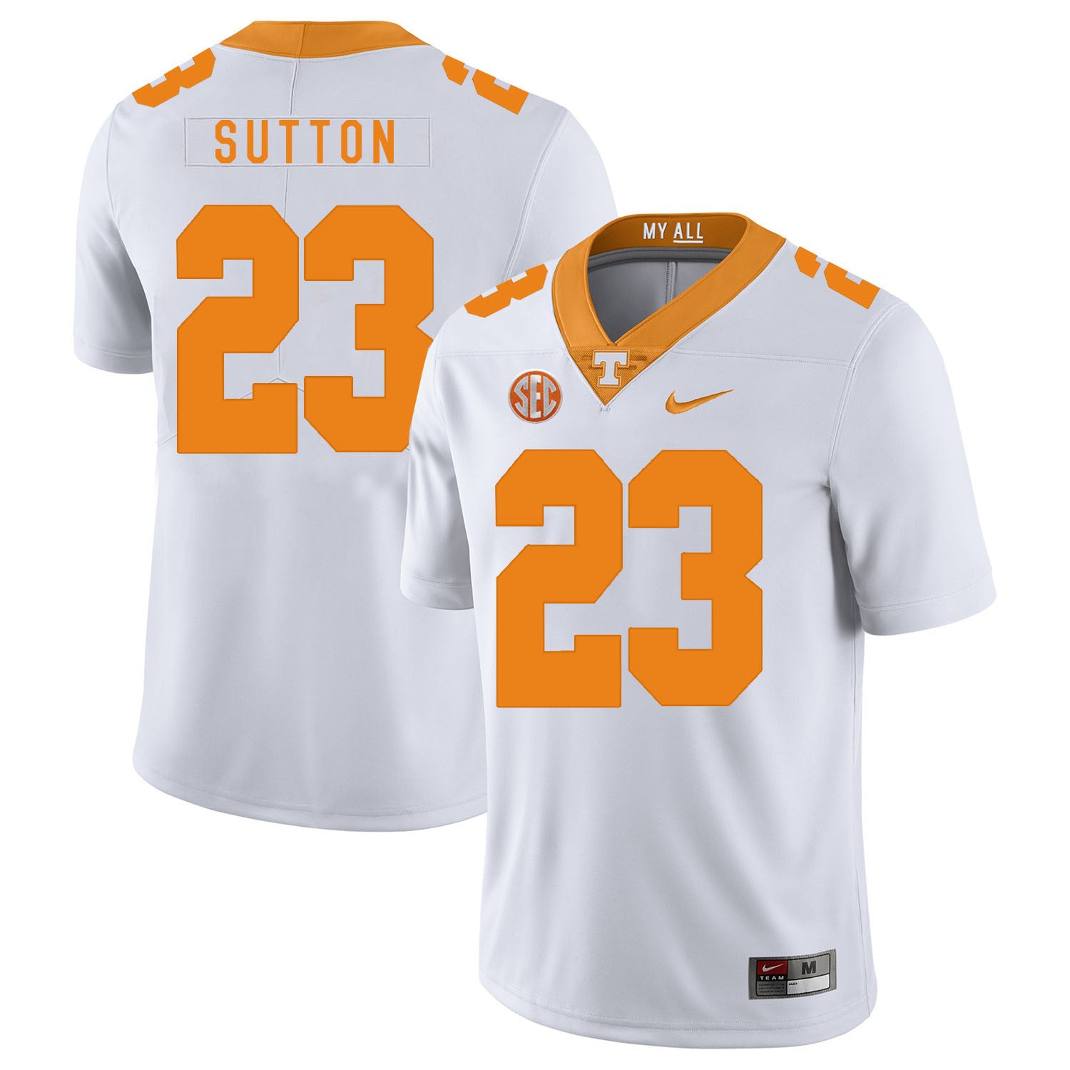 Cameron Sutton Tennessee Volunteers white jersey