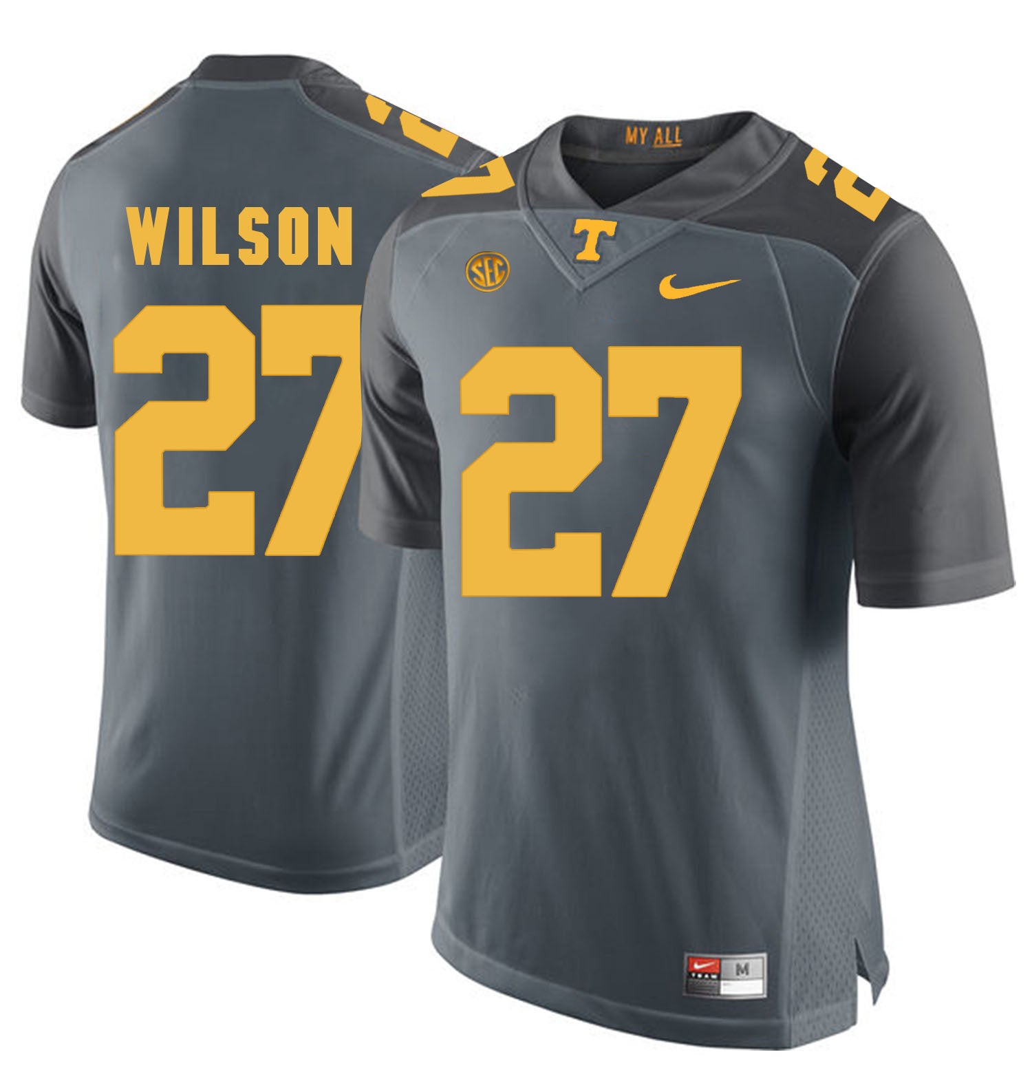Al Wilson Tennessee Volunteers gray jersey