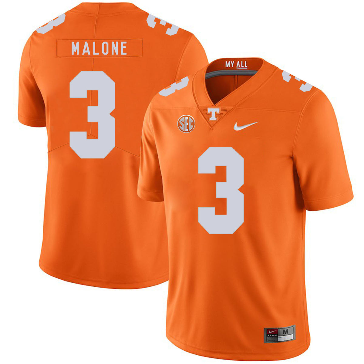 Josh Malone Tennessee Volunteers orange jersey