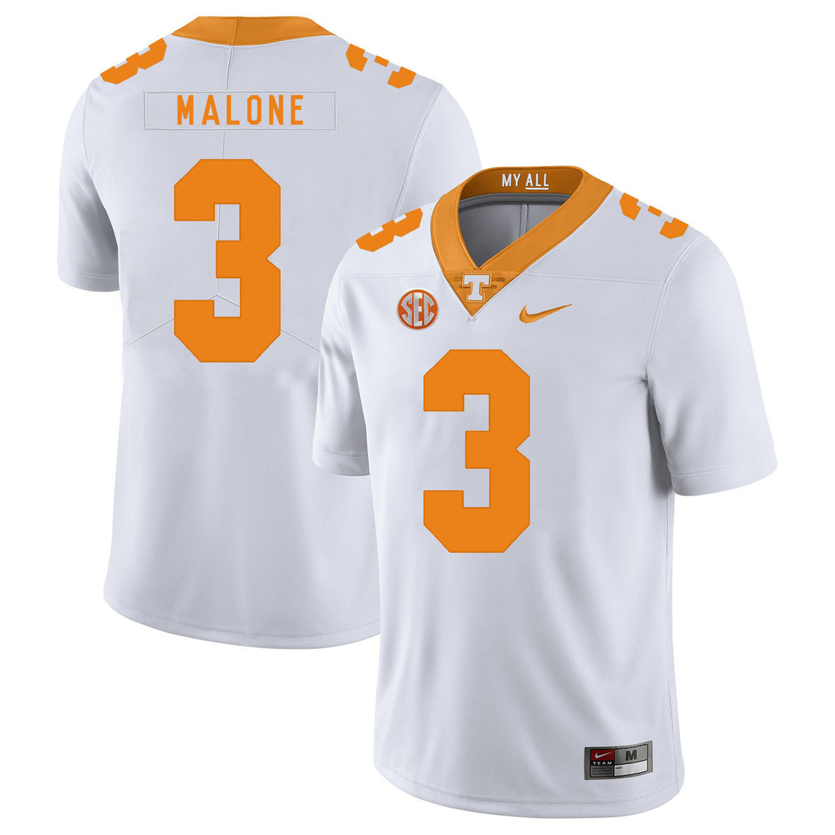 Josh Malone Tennessee Volunteers white jersey