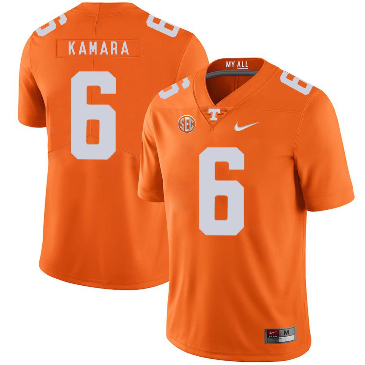 Alvin Kamara Tennessee Volunteers orange jersey
