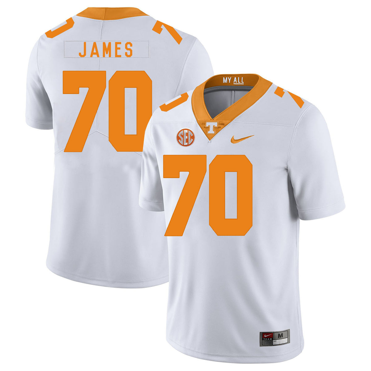 Ja'Wuan James Tennessee Volunteers white jersey