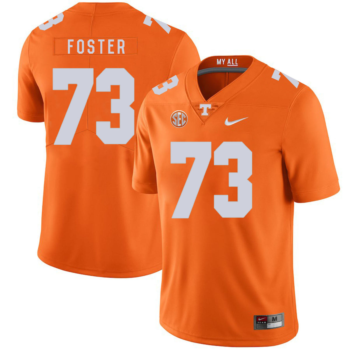 Ramon Foster Tennessee Volunteers orange jersey