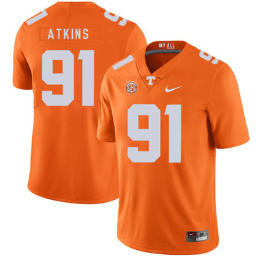 Doug Atkins Tennessee Volunteers orange jersey