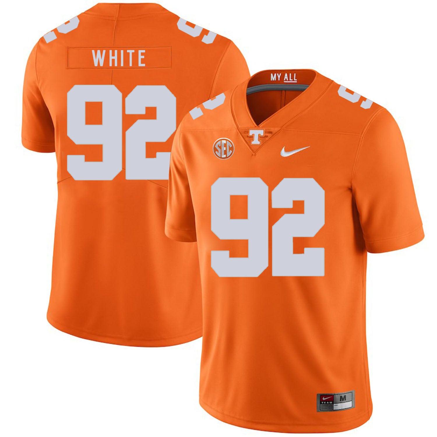 Reggie White Tennessee Volunteers orange jersey