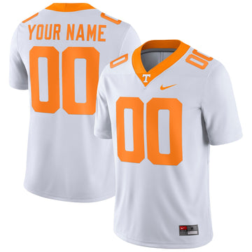 Custom Tennessee Volunteers white jersey