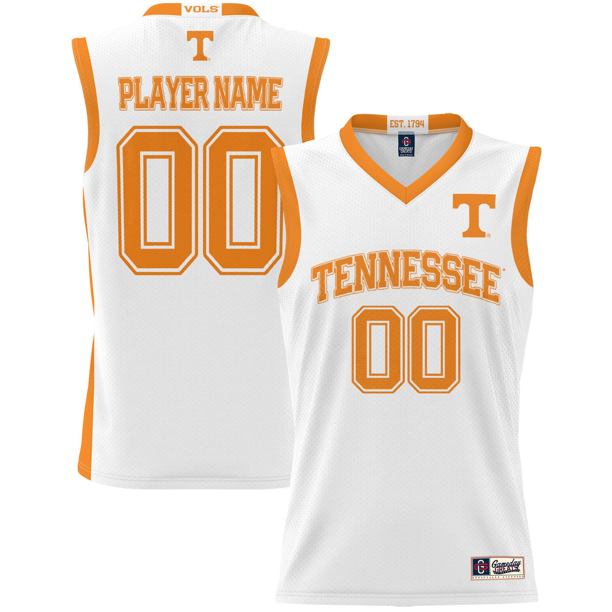 Tennessee Volunteers white jersey