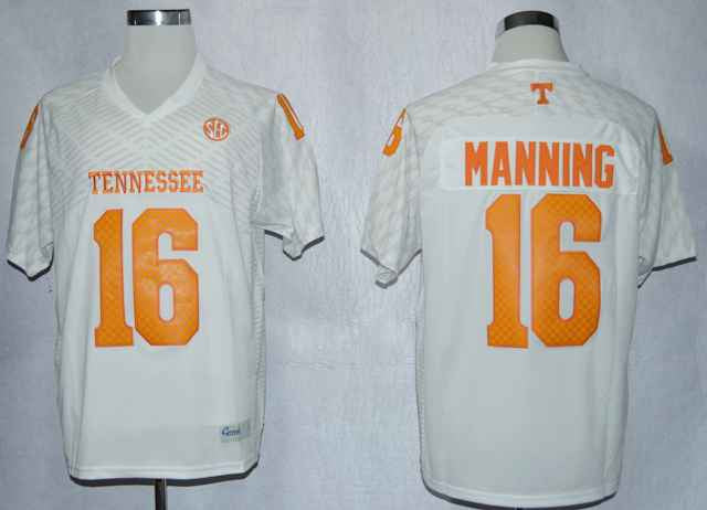 Peyton Manning Tennessee Volunteers white jersey