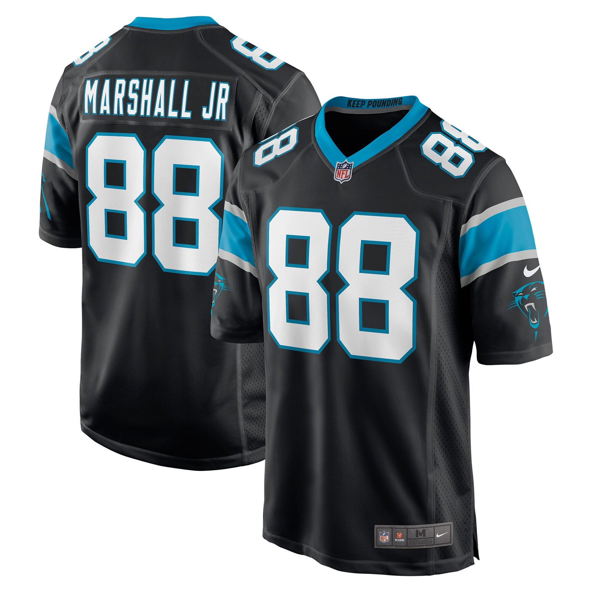 Terrace Marshall Jr Carolina Panthers black jersey