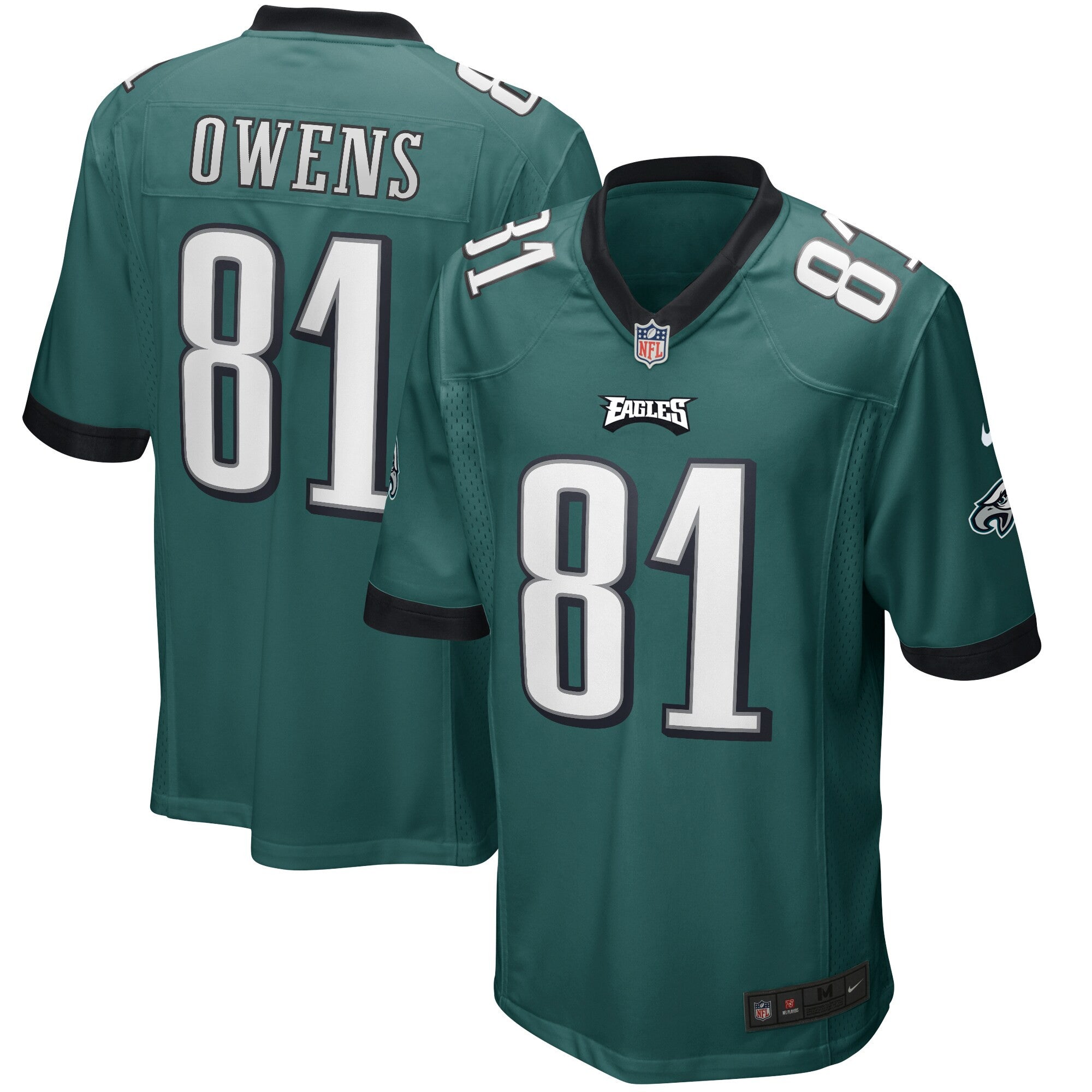 Terrell Owens Philadelphia Eagles green Game jersey