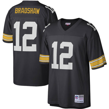 Terry Bradshaw Pittsburgh Steelers black jersey