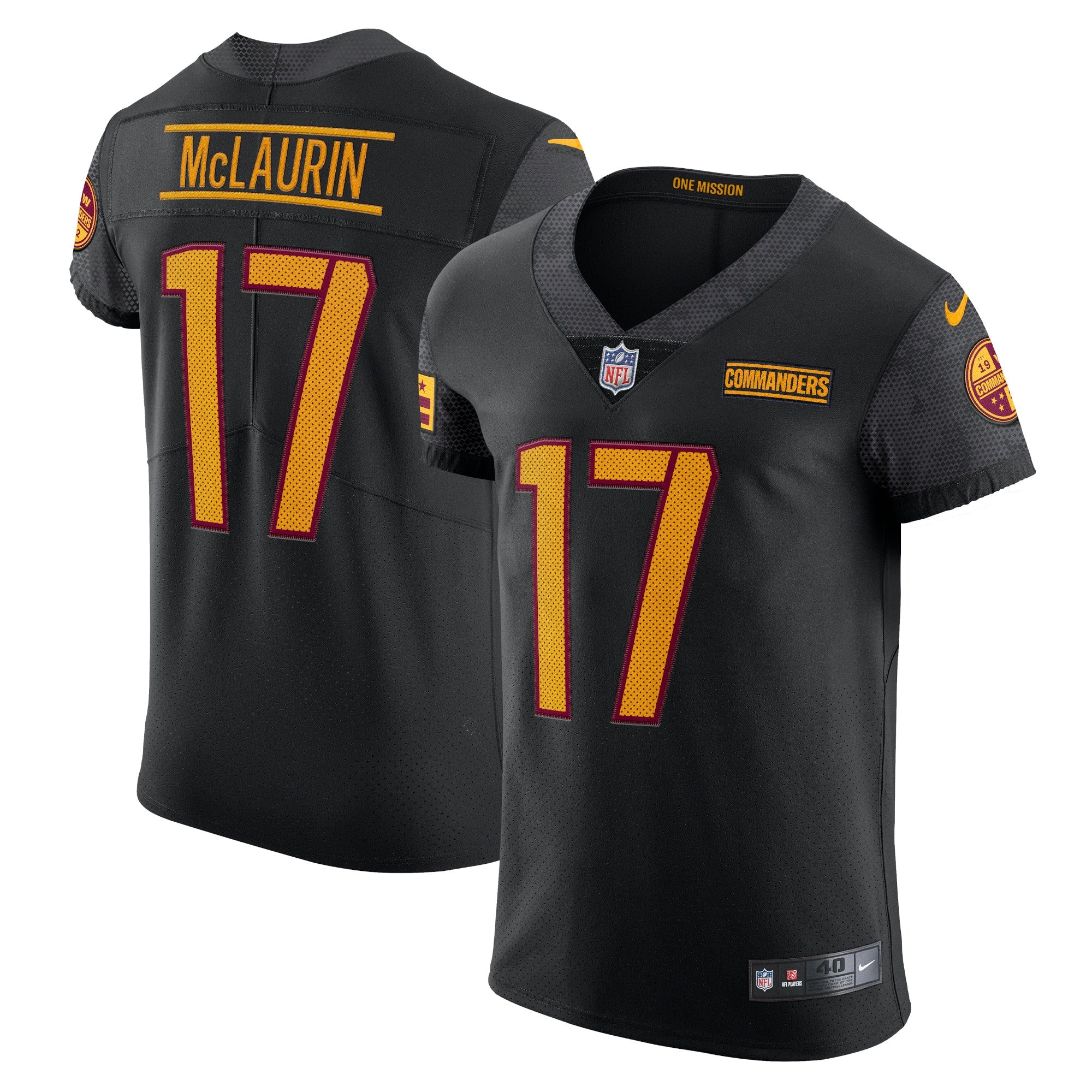 Terry Mclaurin Washington Commanders black Vapor jersey