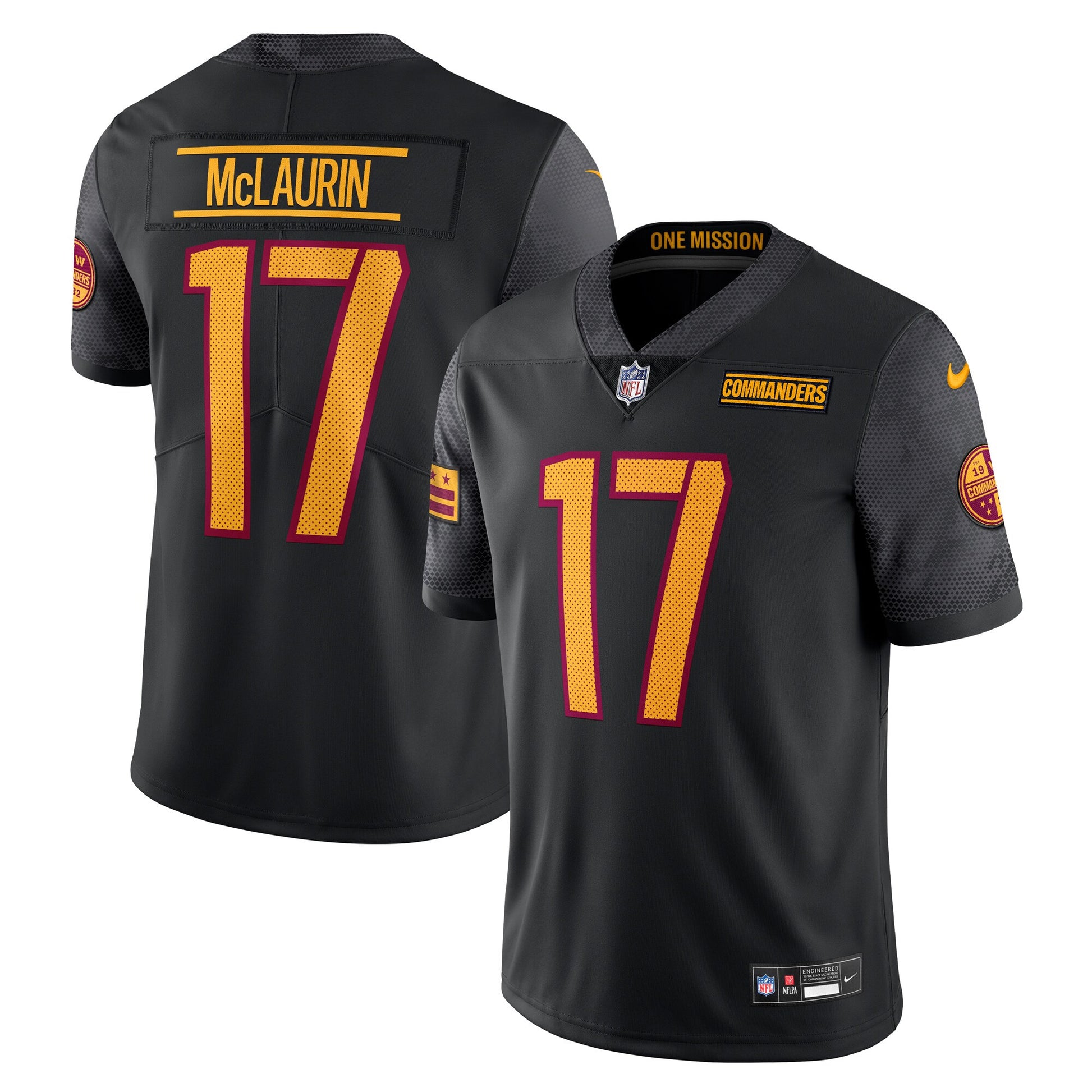 Terry Mclaurin Washington Commanders black Untouchable jersey