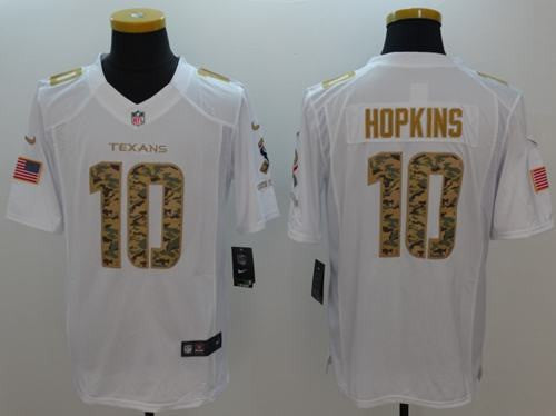 DeAndre Hopkins Houston Texans white Salute To Service jersey
