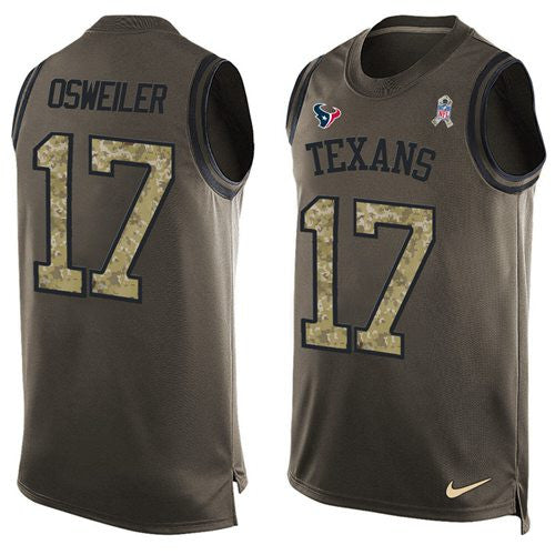 Brock Osweiler Houston Texans green Salute To Service jersey