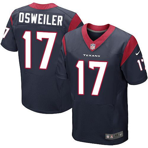 Brock Osweiler Houston Texans navy Elite jersey