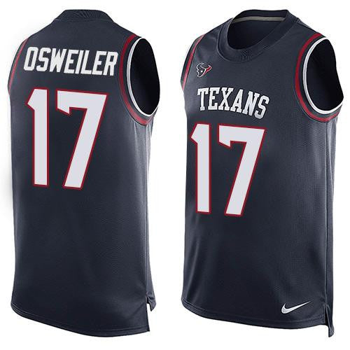 Brock Osweiler Houston Texans navy Limited jersey