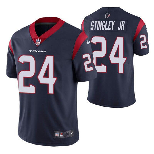 Derek Stingley Jr Houston Texans navy Vapor jersey