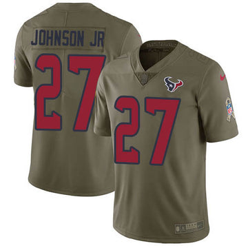 Duke Johnson Jr Houston Texans olive Salute To Service jersey
