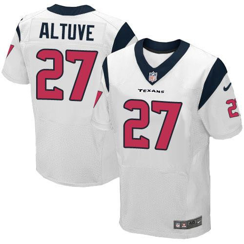 Jose Altuve Houston Texans white Elite jersey