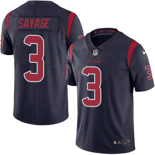 Tom Savage Houston Texans navy Limited jersey