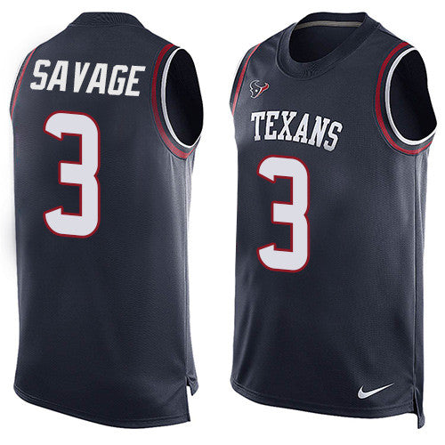 Tom Savage Houston Texans navy Limited jersey