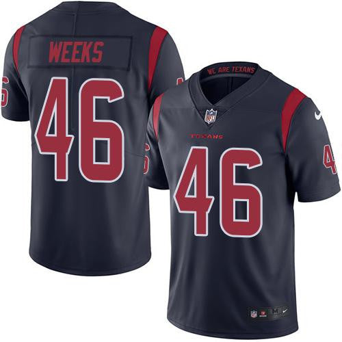 Jon Weeks Houston Texans navy Limited jersey