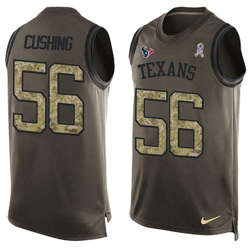 Brian Cushing Houston Texans green Salute To Service jersey