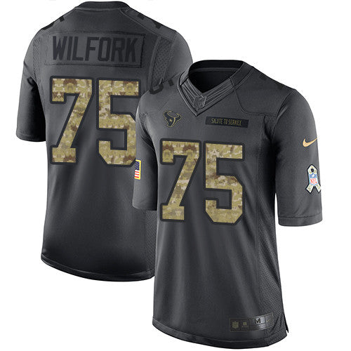 Vince Wilfork Houston Texans black Salute To Service jersey