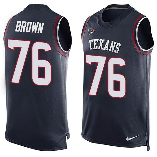 Duane Brown Houston Texans navy Limited jersey