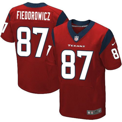 C.J. Fiedorowicz Houston Texans red Elite jersey