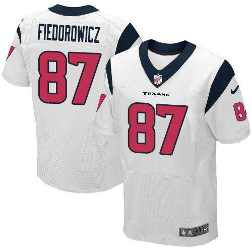 C.J. Fiedorowicz Houston Texans white Elite jersey