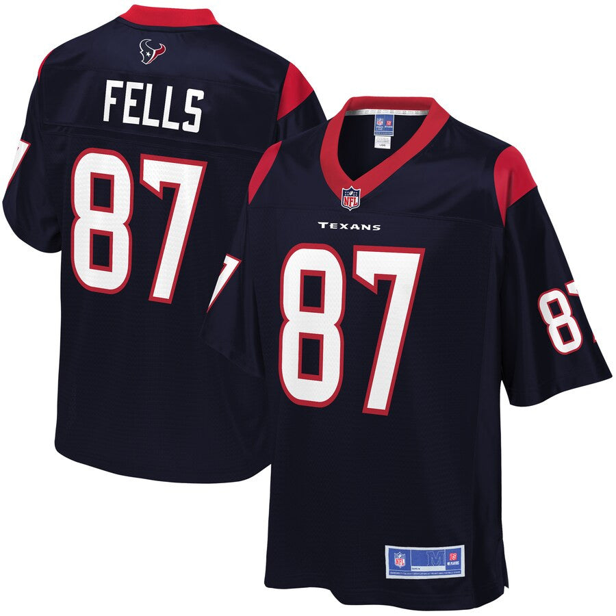 Darren Fells Houston Texans navy Pro Line jersey