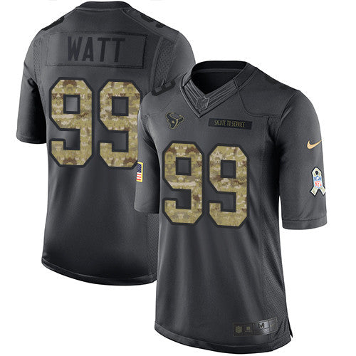 J.J. Watt Houston Texans black Salute To Service jersey