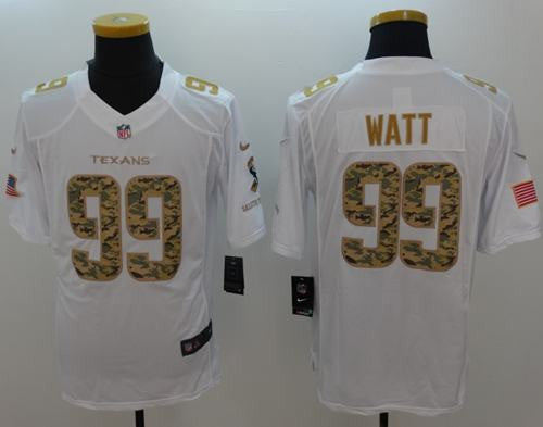J.J. Watt Houston Texans white Salute To Service jersey